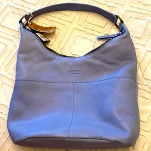 American leather co - Carrie hobo in ocean blue smooth